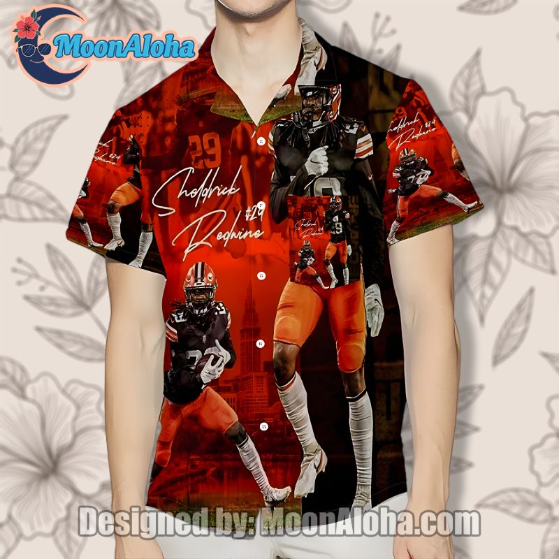 Cleveland Browns Cameron Mitchell Vintage Style Hawaiian Shirt image 1 Cleveland Browns Cameron Mitchell Vintage Style Hawaiian Shirt image 1