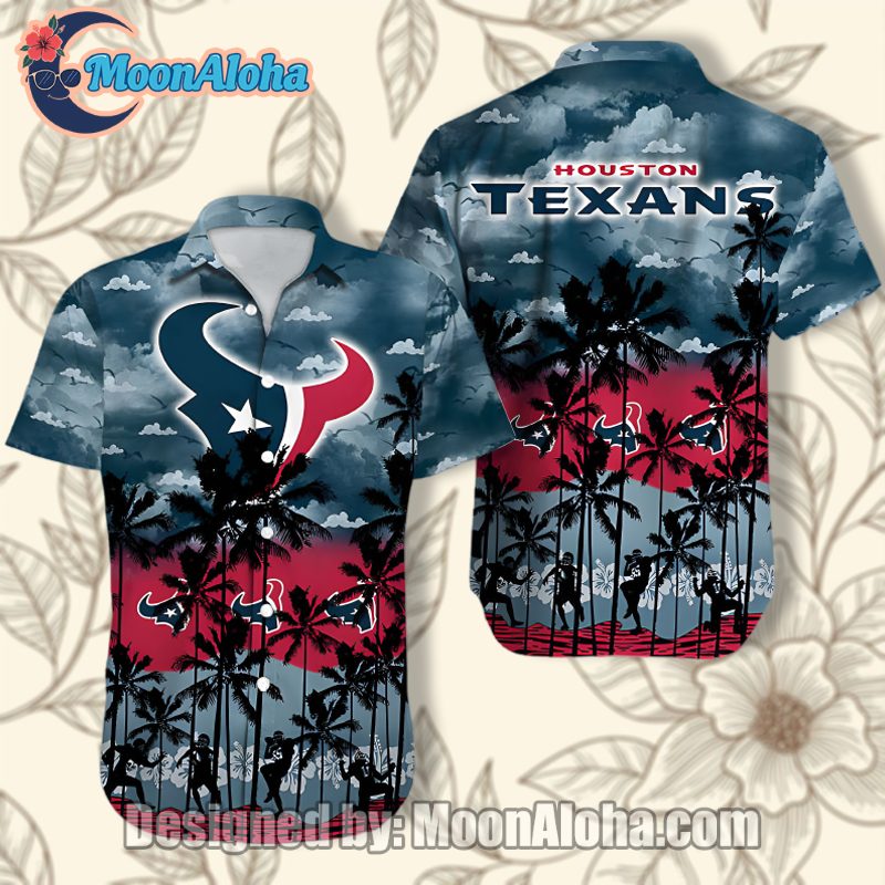 Houston Texans Coconut Beach Tropical Puritan Hawaiian Shirt image 1 Houston Texans Coconut Beach Tropical Puritan Hawaiian Shirt image 1
