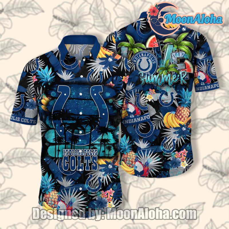 Indianapolis Colts Fruits Pattern Blue Jogal Hawaiian Shirt For Summer image 1 Indianapolis Colts Fruits Pattern Blue Jogal Hawaiian Shirt For Summer image 1