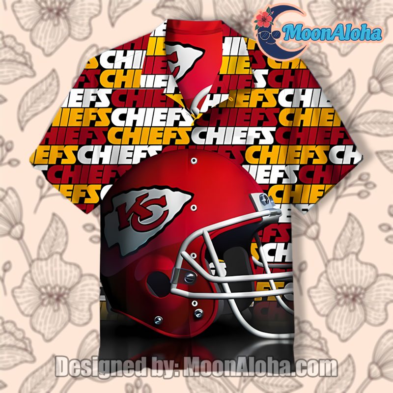 Kansas City Chiefs Red Football Helmet Cheap Hawaiian Shirt Gift image 1 Kansas City Chiefs Red Football Helmet Cheap Hawaiian Shirt Gift image 1