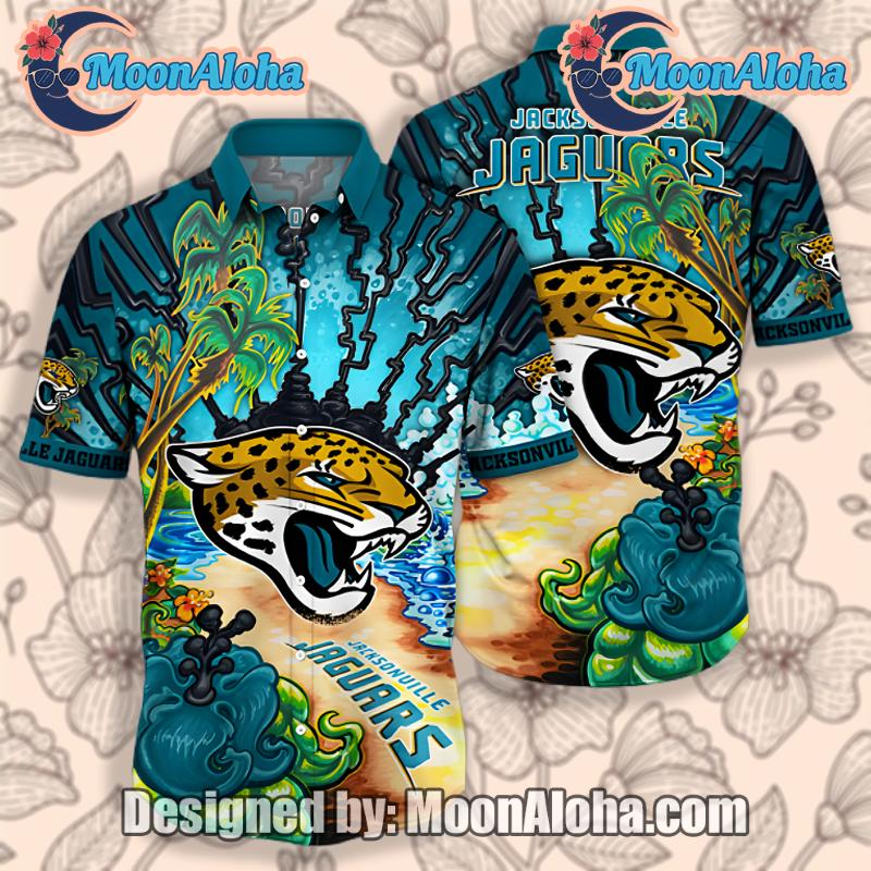 Jacksonville Jaguars Summer Vacation Hawaiian Shirt image 1 Jacksonville Jaguars Summer Vacation Hawaiian Shirt image 1