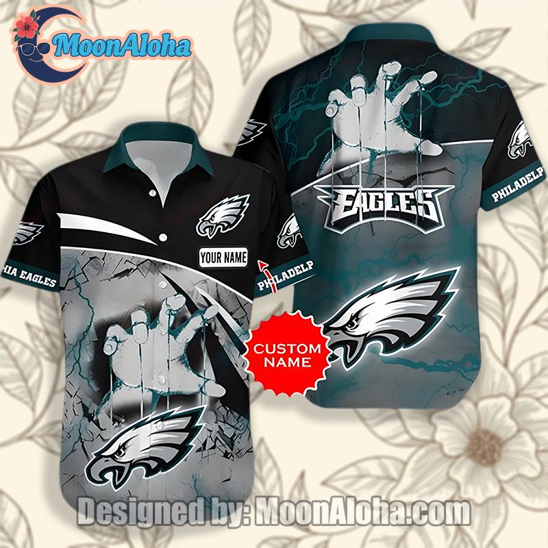 Personalized Philadelphia Eagles Game Day Green Hawaiian Shirt Style