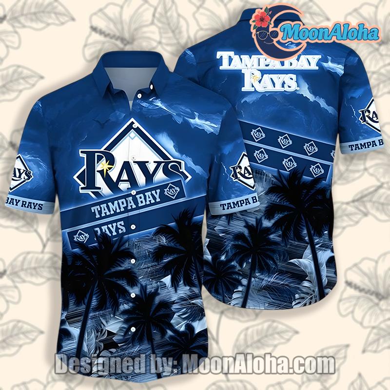 Tampa Bay Rays Coconut Beach Blue Hawaiian Shirt