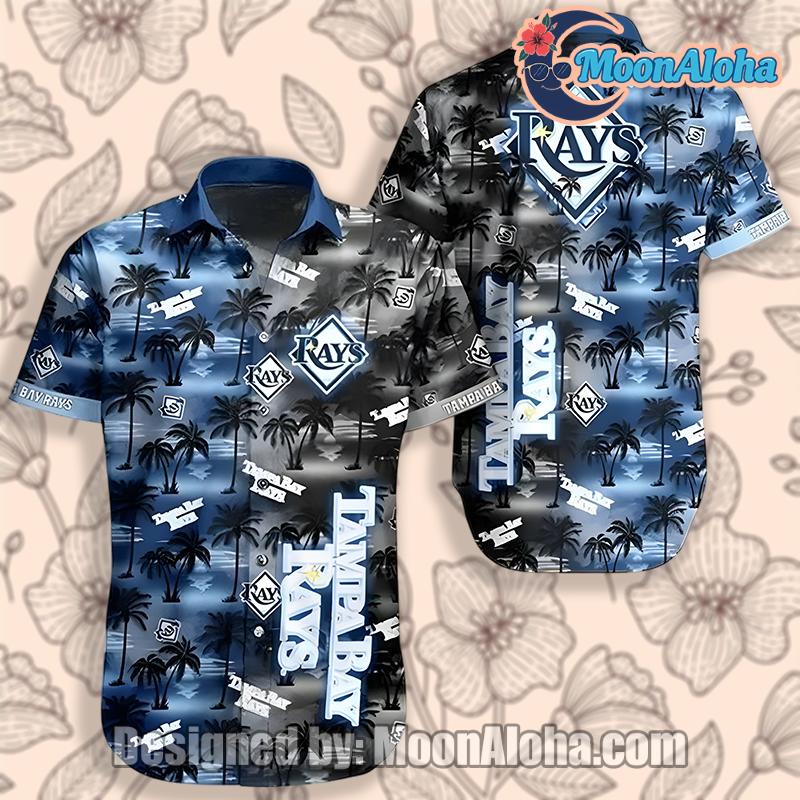Tampa Bay Rays Palm Tree Blue Cute Hawaiian Shirt