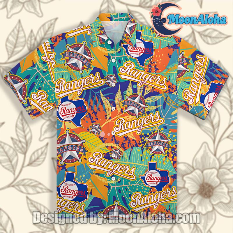 Texas Rangers Summer Green Crazy Hawaiian Shirt