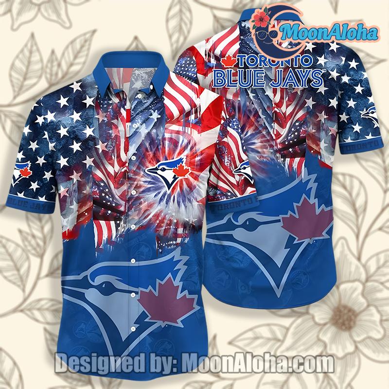 Toronto Blue Jays 4Th Of July Blue Traditional Hawaiian Shirt