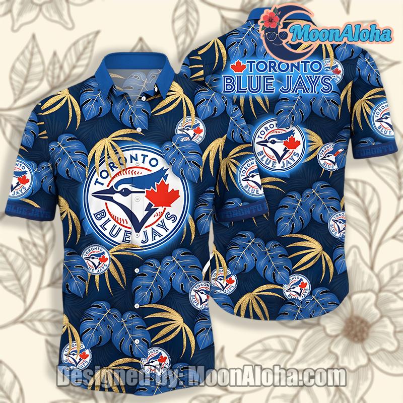 Toronto Blue Jays Monstera Leaf Blue Classic Hawaiian Shirt