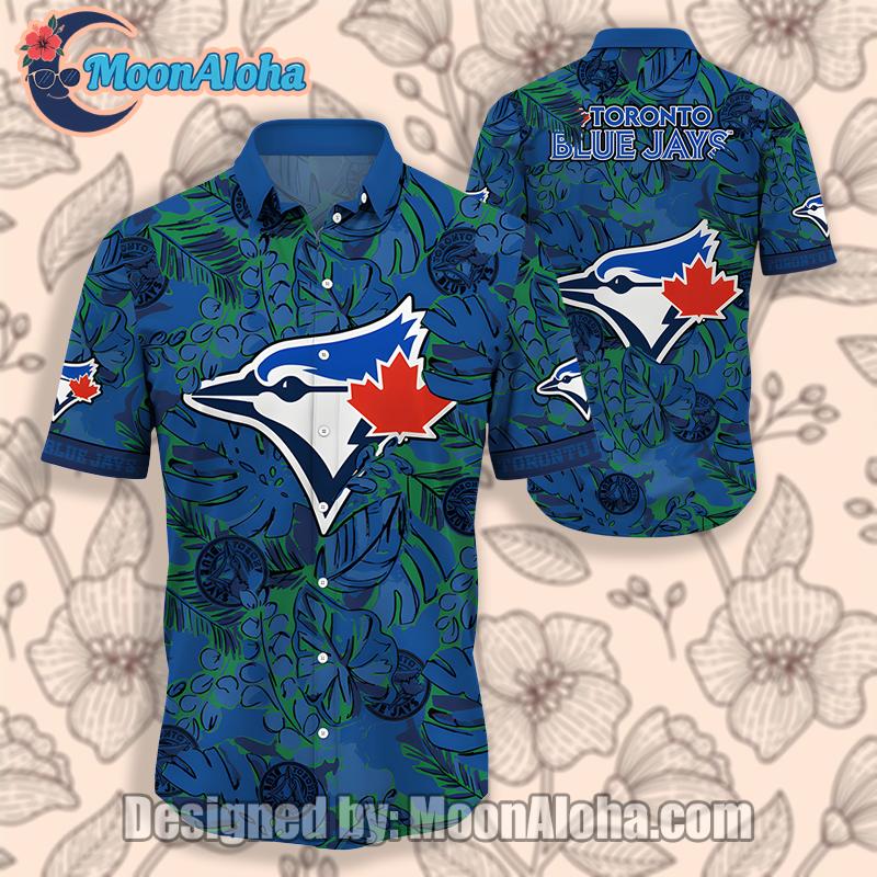 Toronto Blue Jays Monstera Leaf Blue Unisex Hawaiian Shirt
