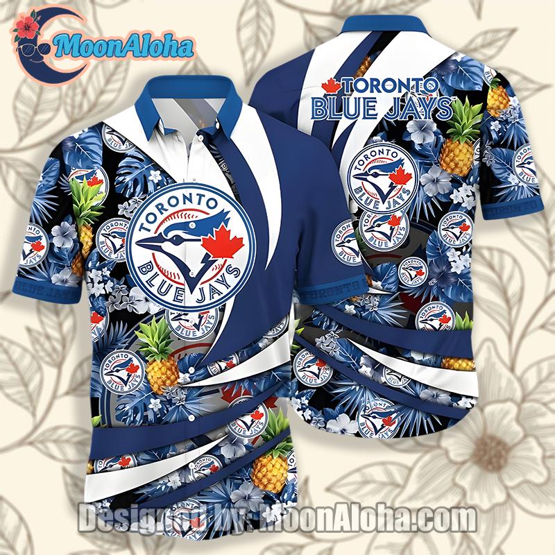 Toronto Blue Jays Pineapple Tropical Blue Best Aloha Shirt