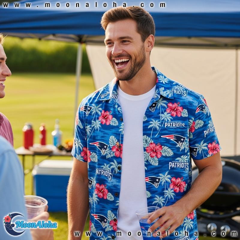 New England Patriots Hawaiian Shirt Final Reveal by MoonAloha New England Patriots Hawaiian Shirt Final Reveal by MoonAloha