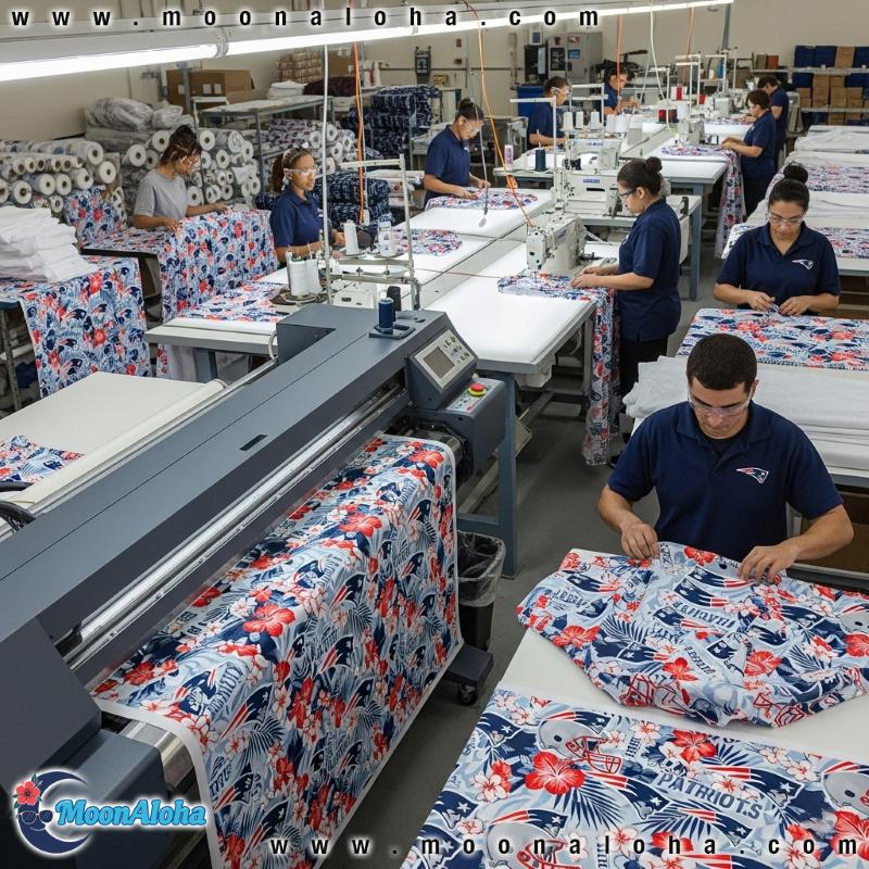 New England Patriots Hawaiian Shirt Production and Craftsmanship New England Patriots Hawaiian Shirt Production and Craftsmanship