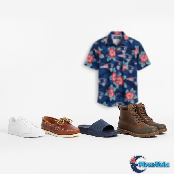 Best Shoes To Wear With Patriots Hawaiian Shirt