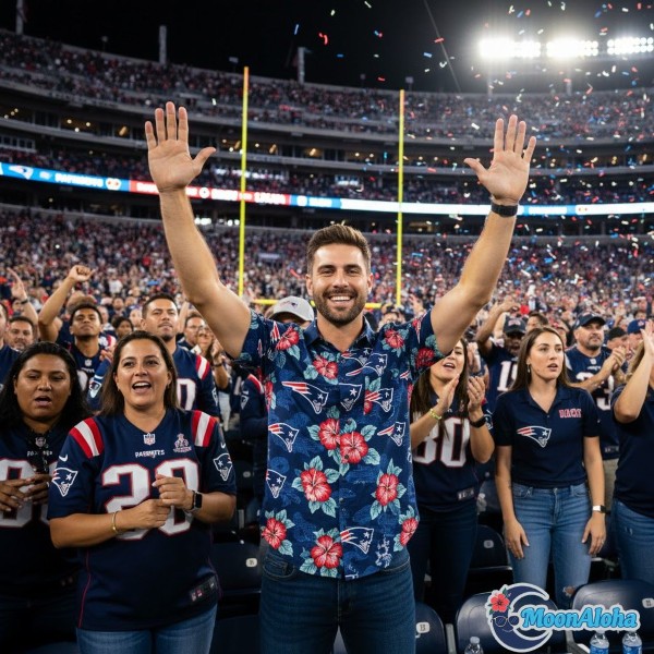 Patriots Hawaiian Shirt Stadium Game Day Outfit