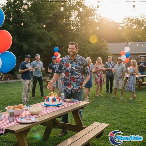 Adult Birthday Party Patriots Hawaiian Shirt Celebration Outdoor Adult Birthday Party Patriots Hawaiian Shirt Celebration Outdoor