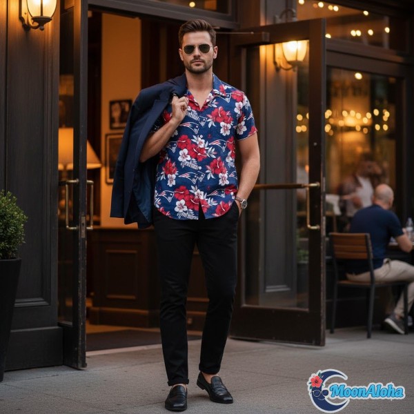 Date Night Patriots Hawaiian Shirt Outfit Ideas