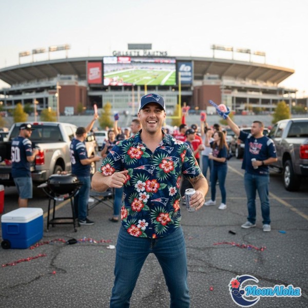 Game Day Patriots Hawaiian Shirt Fashion Outfit