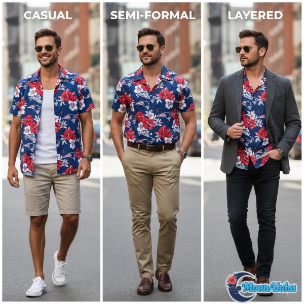 How To Wear Patriots Hawaiian Shirt Casually