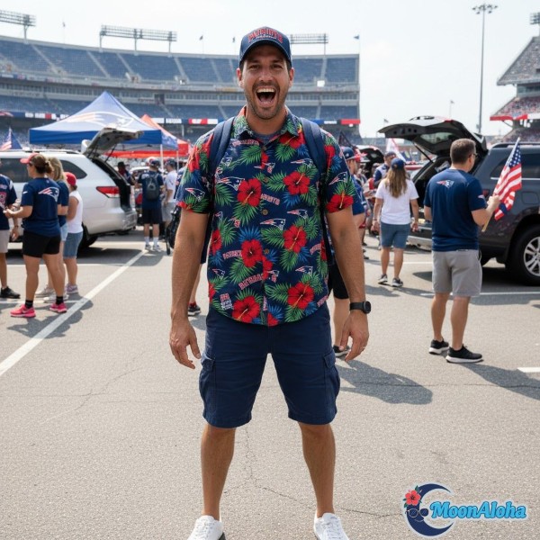 Patriots Game Day Hawaiian Shirt Gillette Stadium Outfit Patriots Game Day Hawaiian Shirt Gillette Stadium Outfit