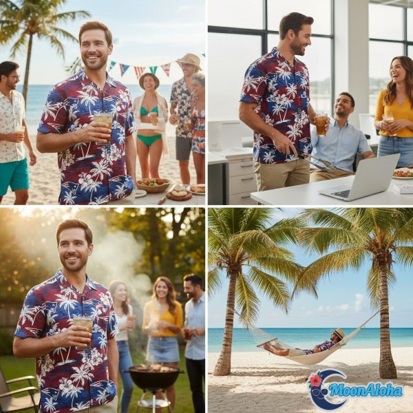 Patriots Hawaiian Shirt Multiple Occasion Styling Ideas Patriots Hawaiian Shirt Multiple Occasion Styling Ideas