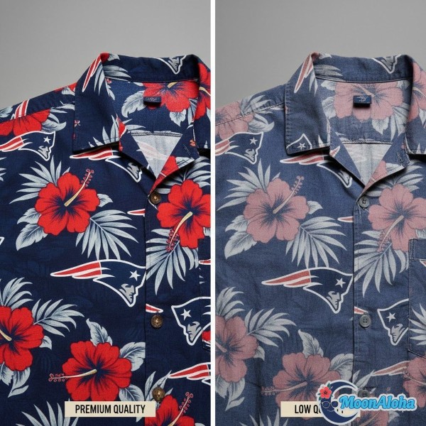 Patriots Hawaiian Shirt Quality Good Bad Comparison Patriots Hawaiian Shirt Quality Good Bad Comparison