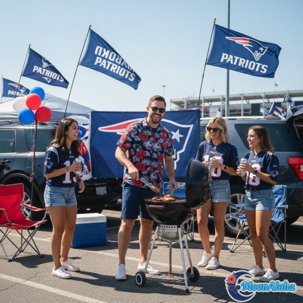 Patriots Hawaiian Shirt Tailgate Party Outfit Patriots Hawaiian Shirt Tailgate Party Outfit