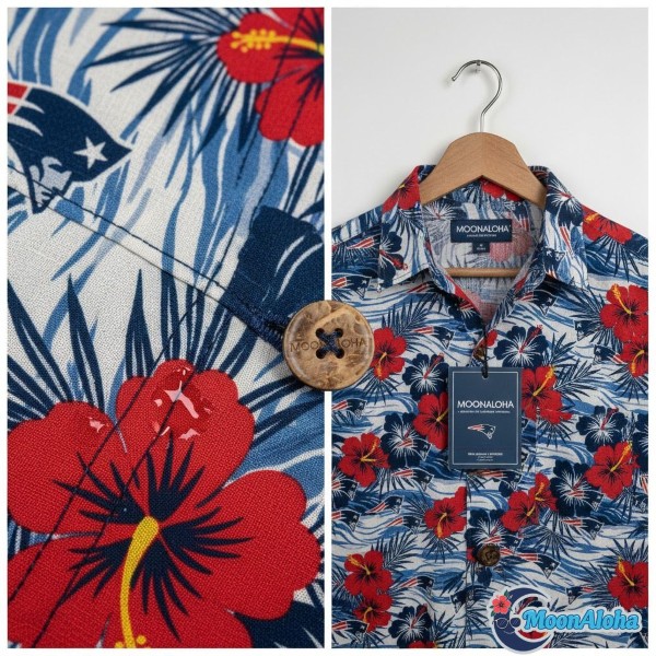 Premium Patriots Hawaiian Shirt Quality Construction Details Premium Patriots Hawaiian Shirt Quality Construction Details