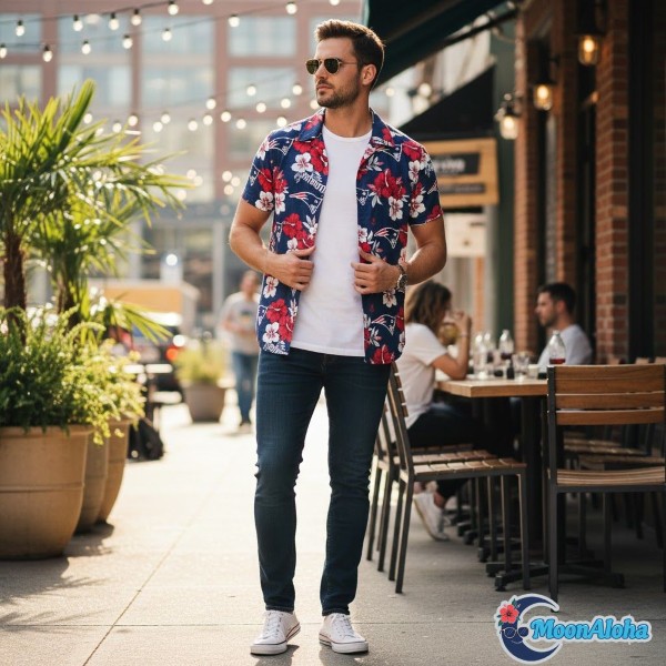 Weekend Brunch Patriots Hawaiian Shirt Style